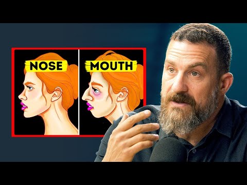 a man with a speaking about mouth breathing